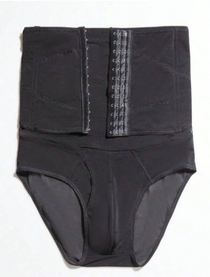 Men's High Waist Mesh Patchwork Briefs Shapewear